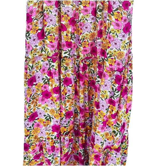 Draper James Women’s Large Floral Long Dress Cottagecore Boho Romantic Maxi - Picture 4 of 8